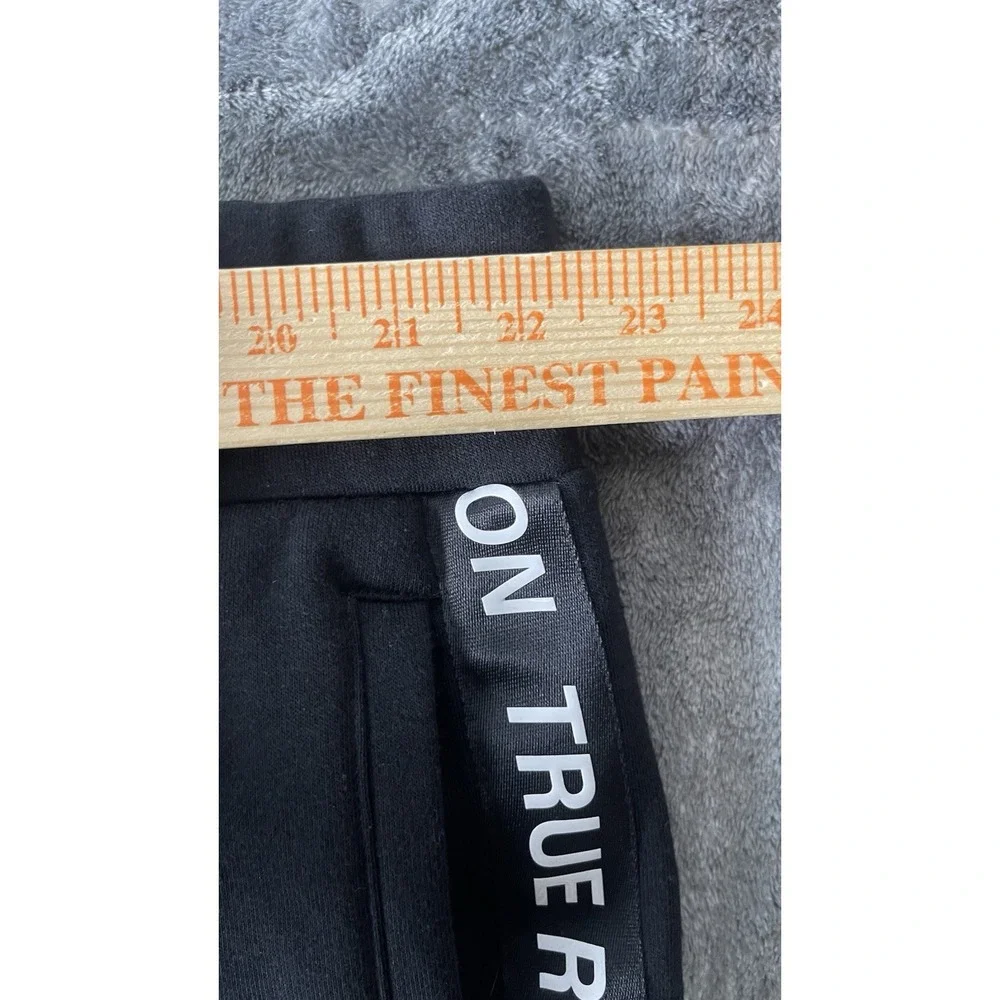 True Religion Silicone Tape Men's 3XL Black Fleece Sweat Shorts NWT. 10 Inseam
